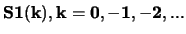 $ {\bf S1(k), k=0,-1,-2,... }$