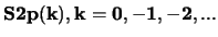 ${\bf S2p(k), k=0,-1,-2,... }$