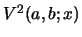 $ V^2(a,b;x)$