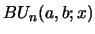 $ BU_{n}(a,b;x)$